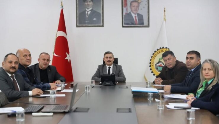 Düzce İl Özel İdaresi Encümeni Toplandı: Gündemde 18 Madde Vardı