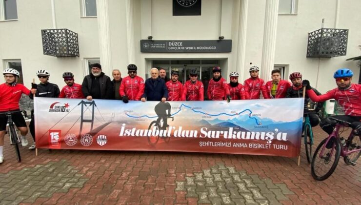 Sarıkamış Şehitleri İçin Pedallar Düzce’de Durdu, Vatan İçin Yeniden Döndü