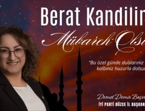 DEMET DEMİR BOŞVER BERAT KANDİLİ MESAJI