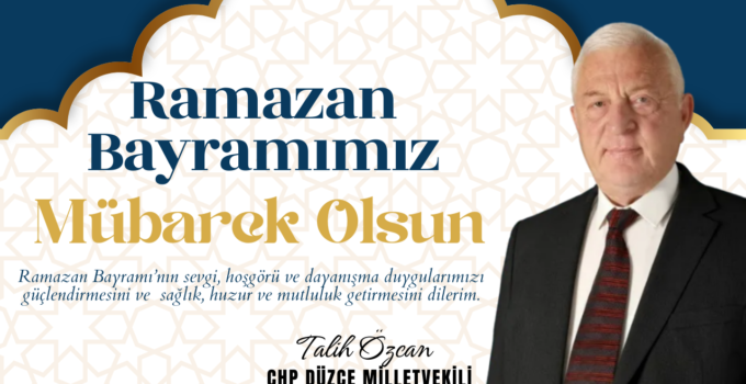 TALİH ÖZCAN RAMAZAN BAYRAMI REKLAM İLANI