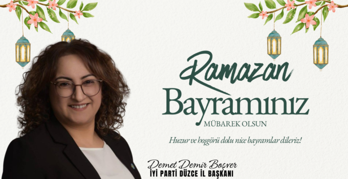 DEMET DEMİR BOŞVER RAMAZAN BAYRAMI REKLAM İLANI