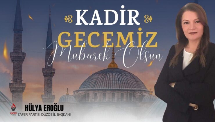 HÜLYA EROĞLU KADİR GECESİ REKLAM İLANI