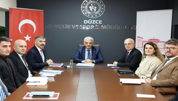 Düzce Valisi Mehmet Makas’tan Gençlik ve Spor İl Müdürlüğüne Ziyaret