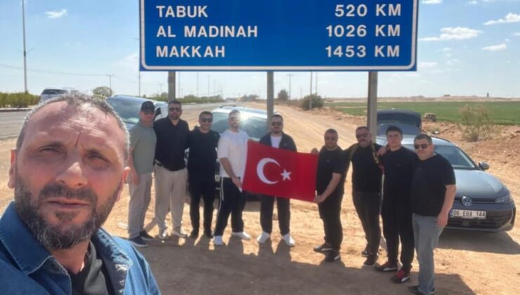 Düzceli Umreciler Yolda: Kutsal Yolculukta Mesafenin Yarısı Geride Kaldı