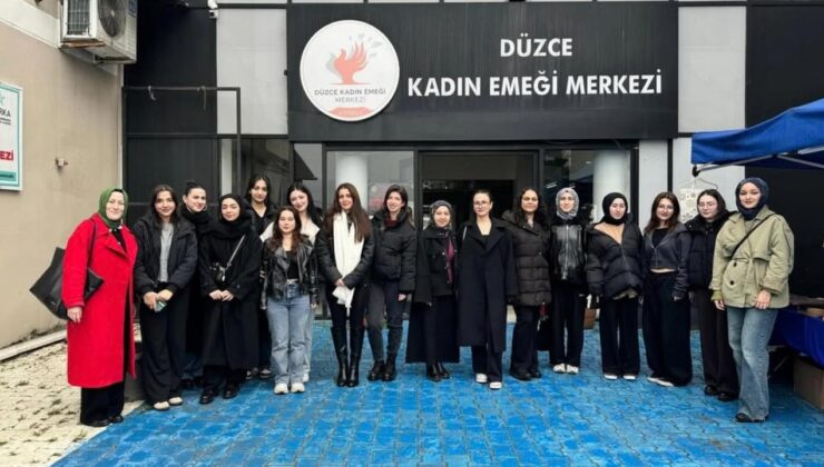 Girişimcilik Haftası Kapsamında Öğrencilerden Kadın Emeği Merkezine Ziyaret