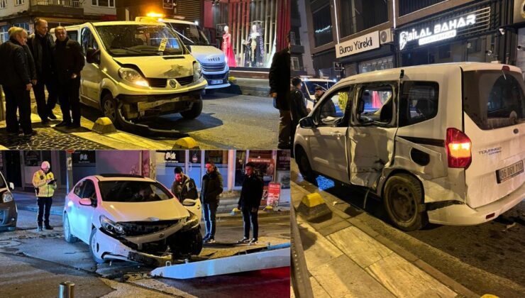 Düzce’de Ters Yön Kazası: 3 Araç Hasar Gördü, Sürücü Kaçtı