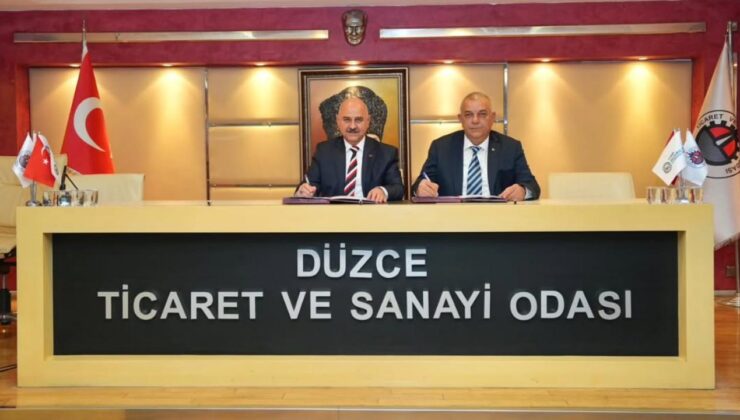 Düzce Üniversitesi ile Düzce TSO Arasında Mesleki Eğitim Protokolü İmzalandı