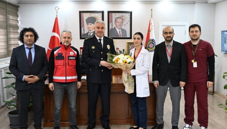 Sağlık Müdürü Yılmaz’dan Emniyet’e Polis Haftası Ziyareti