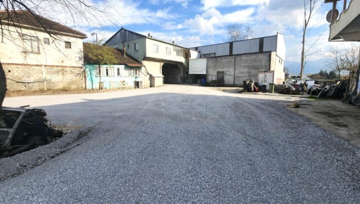 Şaziye Köyü Sanayi Mevkii’nde Sıcak Asfalt Çalışmaları Tamamlandı