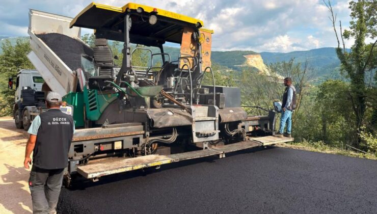 Yığılca’da 2,3 Kilometrelik Asfalt Çalışması Tamamlandı