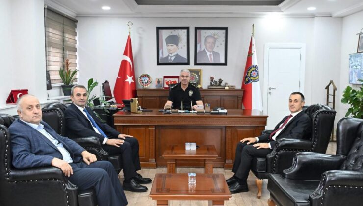 1. Sınıf Emniyet Müdürlüğüne Terfi Eden 3 İsimden Ergüder’e Ziyaret